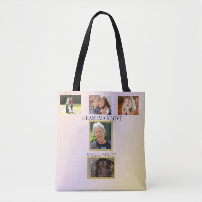 Bolsa Tote 5-photo Family Tribute  (Frente)
