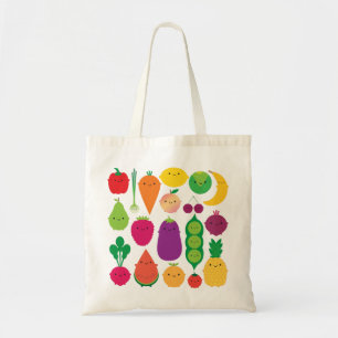 Bolsa Tote 5 uma fruta & vegetais do dia