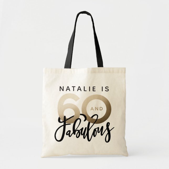 Bolsa Tote 60 e fabuloso presente de aniversário (Frente)