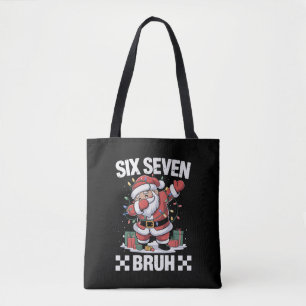 Bolsa Tote 67 Seis Sete Burh Natal Engraçado 6 7 Meme