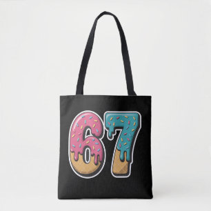 Bolsa Tote 67 Sorvete Drip Meme Engraçado Six Seven Geração A