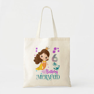 Bolsa Tote 6 Birthday dá aniversário a garotas de 6 anos de i
