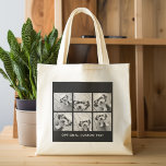 Bolsa Tote 6 Colagem de Fotos Texto Opcional — CAN Edit Color<br><div class="desc">Adicione seus fotos favoritos a este modelo divertido. Você pode usar fotos quadradas ou quaisquer fotos para esta grade.</div>