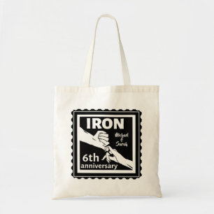 Bolsa Tote 6 de aniversário de casamento clássico