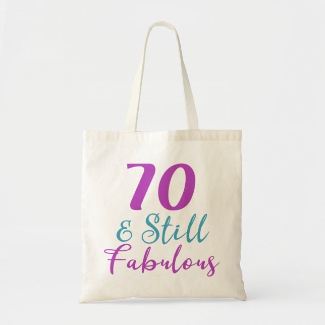 Bolsa Tote 70 Aniversário Ainda Fabuloso (Frente)