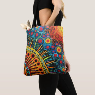 Bolsa Tote 70s 60s Psicodélico Retro Hip Hop