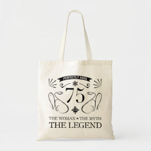 Bolsa Tote 75.º aniversário para as mulheres