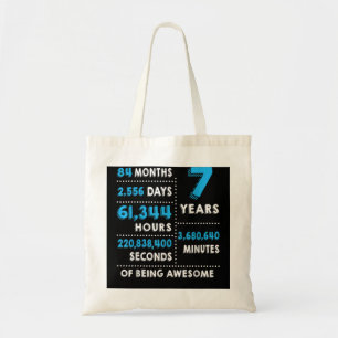 Bolsa Tote 7 Birthday, Presente De 7 Anos De Idade, Ser Um Te