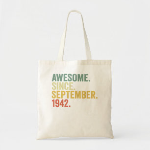 Bolsa Tote 80 Birthday Incrível Desde Setembro De 1942 80 Ano