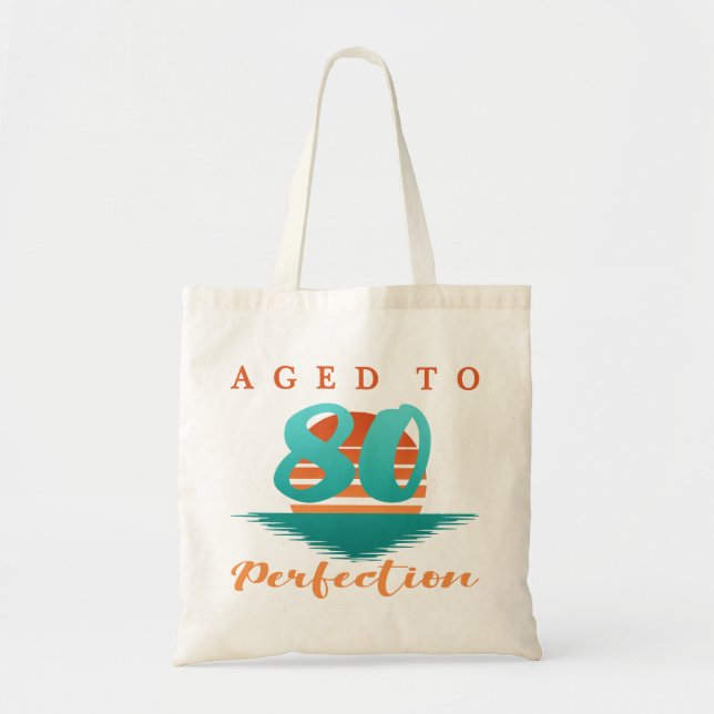 Bolsa Tote 80 Birthday Retro (Frente)