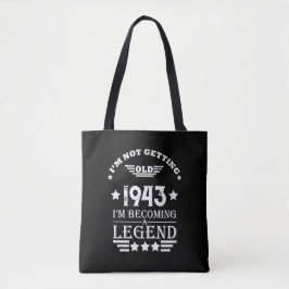 Bolsa Tote 80 de aniversário personalizado de oitocentos dias