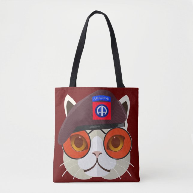 Bolsa Tote 82ª Kitty Kat aerotransportada! (Frente)