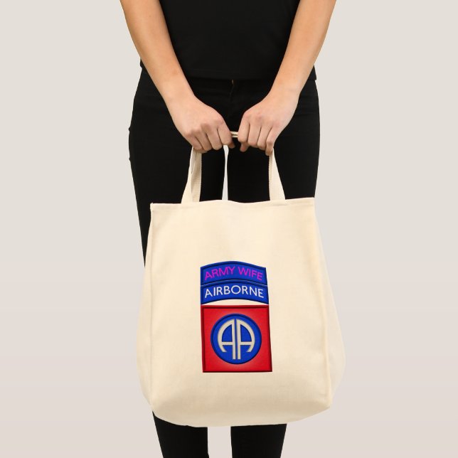 Bolsa Tote 82.a Divisão de Transportes Aéreos "Esposa Paratro (Frente (produto))