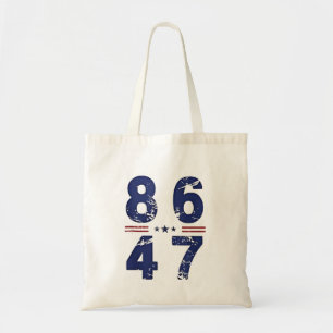 Bolsa Tote 86 47 Anti Trump 8647 Estilo de Vintagem Retroativ