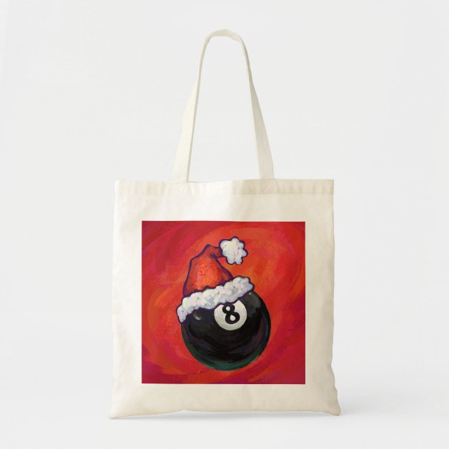 Bolsa Tote 8 Ball Christmas Hat (Frente)