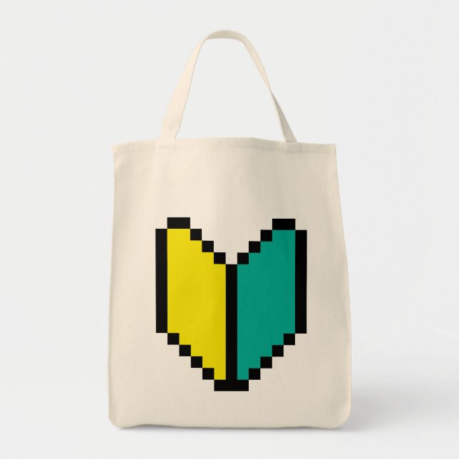 Bolsa Tote 8 Bits Pixel Wakaba / Shoshinsha Mark (Frente)