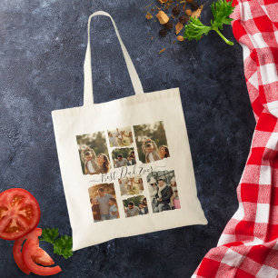 Bolsa Tote 8 Foto: Amor Moderno da Família Collage Elegante
