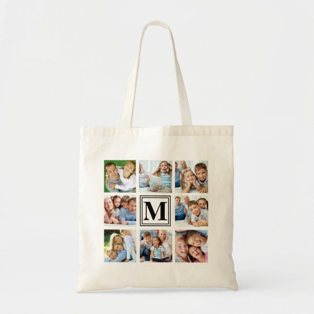 Bolsa Tote 8 Monograma de Fotografias Múltiplas (Frente)