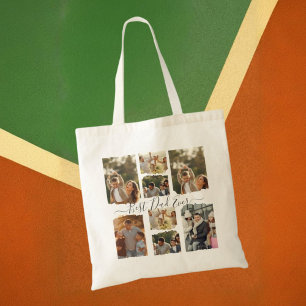 Bolsa Tote 8 Oito Foto Moderno Colagem Elegante Amor Família