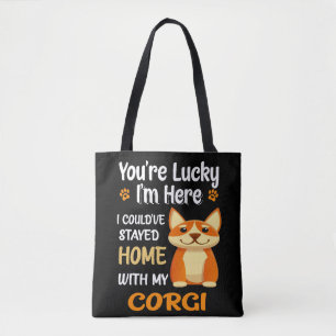 Bolsa Tote 8 Podia Ter Ficado Em Casa Com Corgi