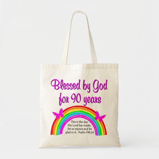 BOLSA TOTE 90 BIRTHDAY BLESSING (Frente)