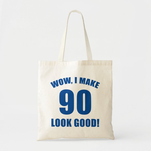 Bolsa Tote 90 Birthday Gag Gift (b) (Frente)