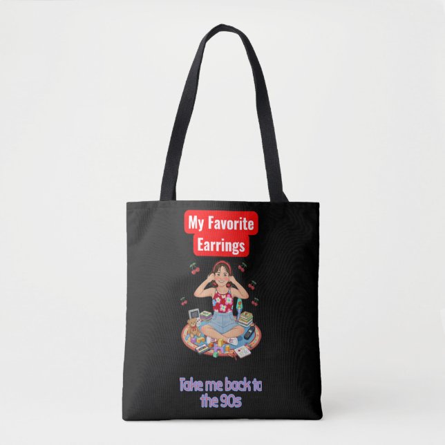 Bolsa Tote 90s Nostalgia girl  (Frente)