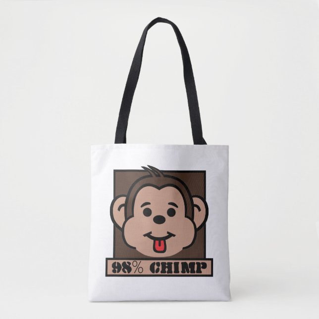 Bolsa Tote 98% Chimp, Chimpanzé (Frente)