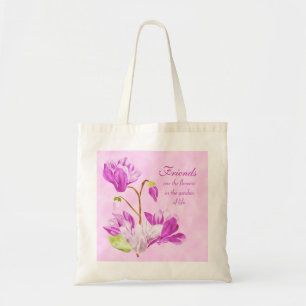 Bolsa Tote A aguarela floresce a sacola