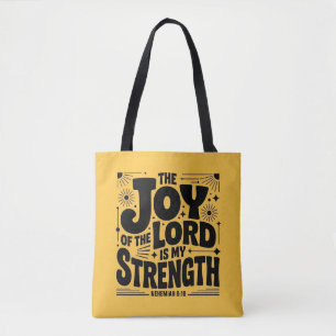 Bolsa Tote A Alegria Do Senhor É A Minha Força