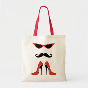 Bolsa Tote A aparência perfeita em preto e vermelho