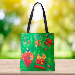 Bolsa Tote A Arte Contemporânea Moderna O Piquenique