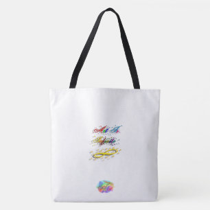 Bolsa Tote A arte é infinita com coelho de Bertie