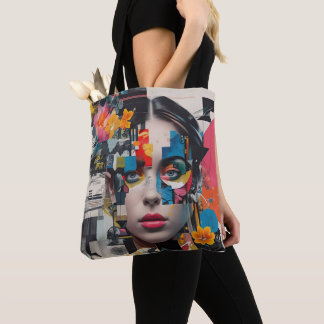 Bolsa Tote a arte nas Colagens Digitais1