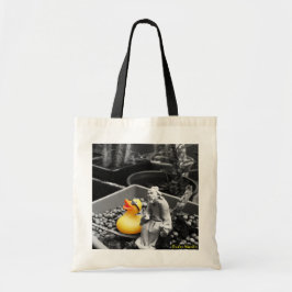 Bolsa Tote "A arte sacola de borracha do pato do zen"