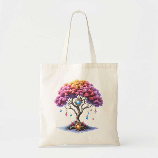 Bolsa Tote A Árvore Celestial do Devir. (Frente)