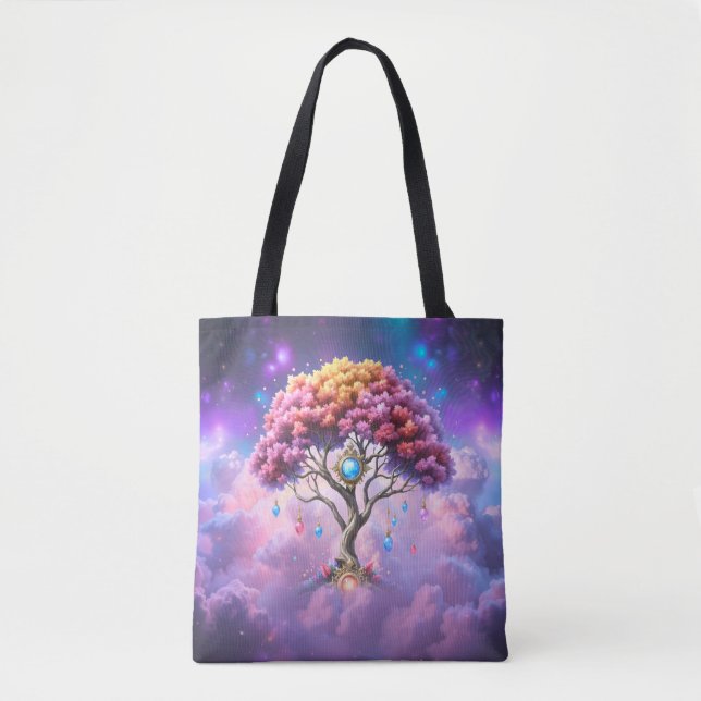 Bolsa Tote A Árvore Celestial do Devir. (Frente)
