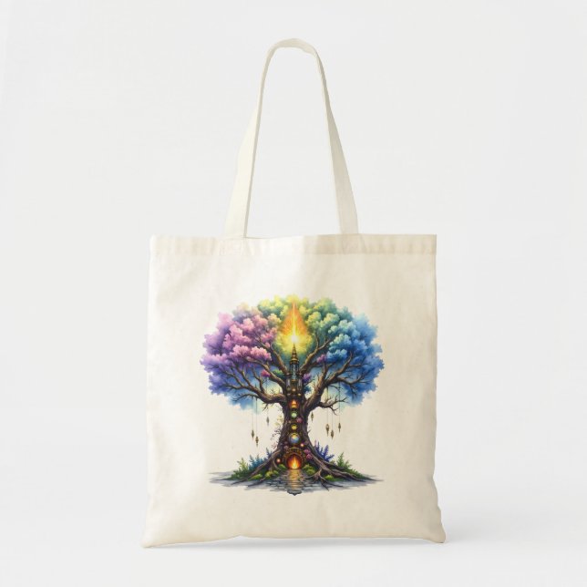 Bolsa Tote A Árvore Celestial dos Reinos Eternos (Frente)