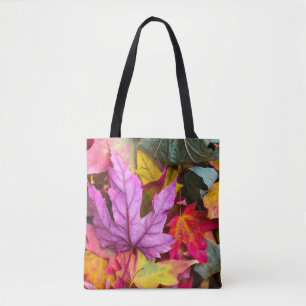 Bolsa Tote A árvore de outono deixa a cor natural do outono