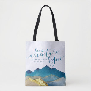 Bolsa Tote A Aventura Começa O Casamento Das Montanhas Waterc