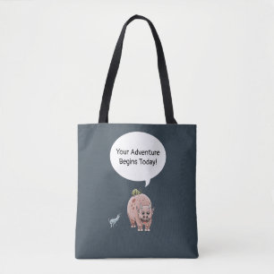 Bolsa Tote A aventura escolar dos dinossauros começa!