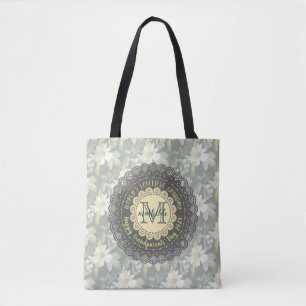 Bolsa Tote A avó mais adorável do mundo, Daisy Lace Monogra