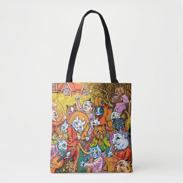 Bolsa Tote A Banda joga, Louis Wain (Frente)