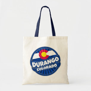 Bolsa Tote A bandeira do Colorado Durango estourou o saco