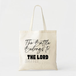 Bolsa Tote "A batalha pertence ao Senhor" Tote Bag