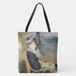 Bolsa Tote À Beira-Mar, Retrato de Pintura a Óleo, Renoir
