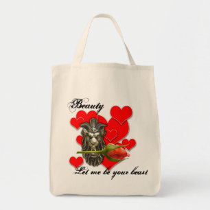 Bolsa Tote A beleza, deixou-me ser seu saco do animal