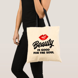 Bolsa Tote A beleza é boa para a alma legal canvas do saco