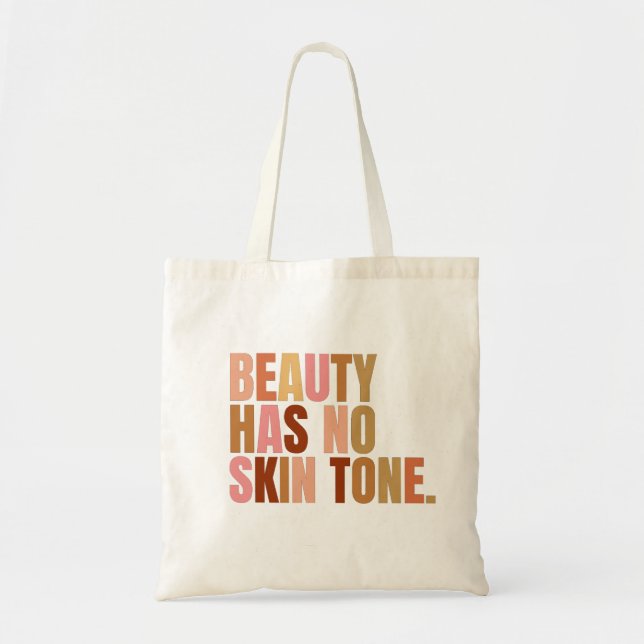 Bolsa Tote A Beleza Não Tem Slogan De Melanina De Tom Celular (Frente)