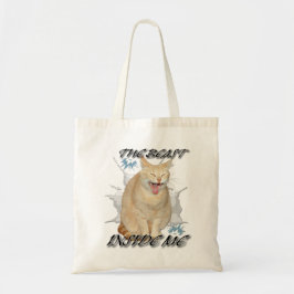 Bolsa Tote A Besta Dentro de Mim sacola engraçada de meme